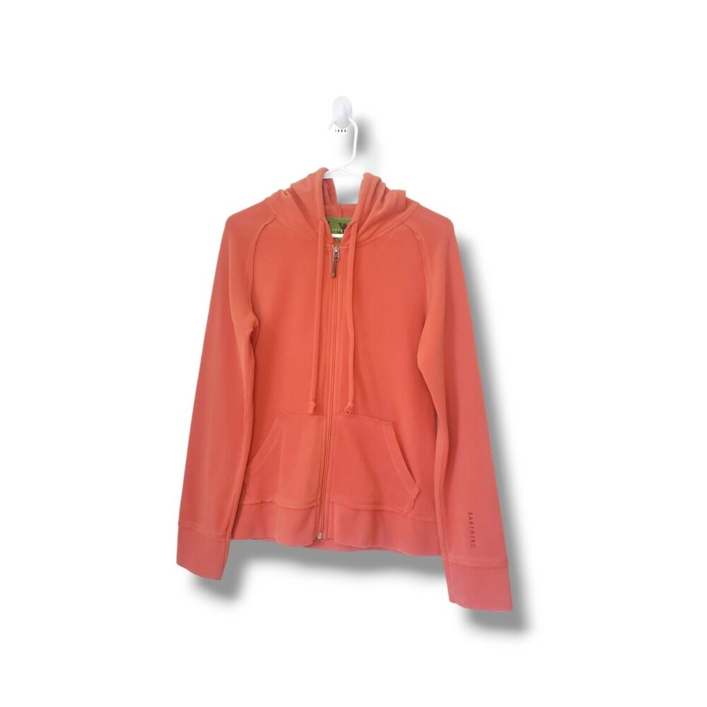 Earthtec Fleece Ultra Soft Plush Zip Up Hoodie Made From Recycled Materials Sz S